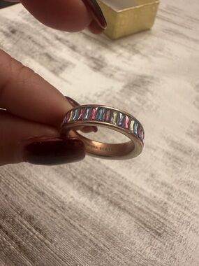 Kendra Scott Multi-Color Baguette Crystal Band Ring - Women Jewelry